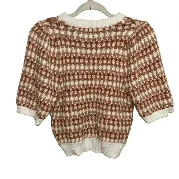 Universal Thread Womens Chunky Sweater Size S Crew Neck Bubble Sleeve Stripe - Picture 3 of 4